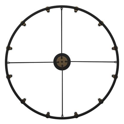 Lampadario a ruota di carro da 12 luci in stile farmhouse Acroma da 40 pollici con certificazione UL - 40'' diametro x 138'' altezza