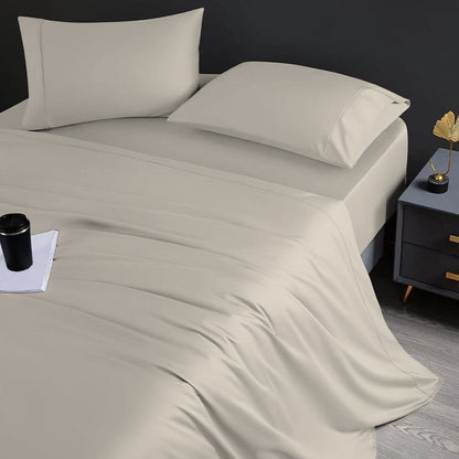 Set di lenzuola in cotone egiziano ultra morbido e setoso Aireolux, 1000 fili.