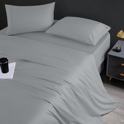 Set di lenzuola in cotone egiziano ultra morbido e setoso Aireolux, 1000 fili.