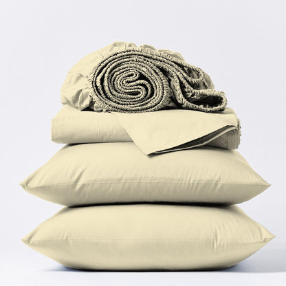 Set di lenzuola in cotone egiziano ultra morbido e setoso Aireolux, 1000 fili.