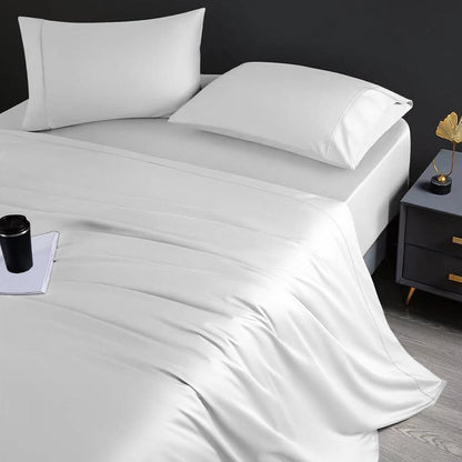 Set di lenzuola in cotone egiziano ultra morbido e setoso Aireolux, 1000 fili.