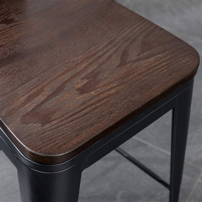 Andeworld sgabelli da bar in stile farmhouse, sgabelli da banco da 4 pezzi - Set di 4