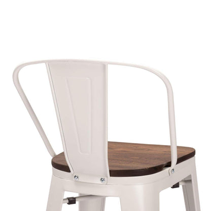 Andeworld sgabelli da bar in stile farmhouse, sgabelli da banco da 4 pezzi - Set di 4