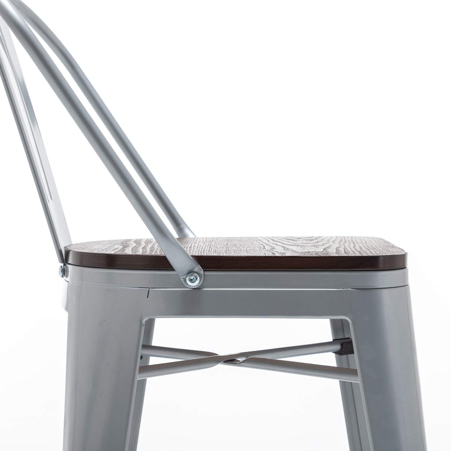 Andeworld sgabelli da bar in stile farmhouse, sgabelli da banco da 4 pezzi - Set di 4