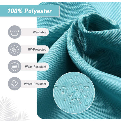 Aoodor Set di 4 cuscini per sedie da giardino con schienale alto, 117x53x10 cm (solo cuscini)