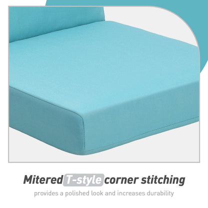 Aoodor Set di 4 cuscini per sedie da giardino con schienale alto, 117x53x10 cm (solo cuscini)