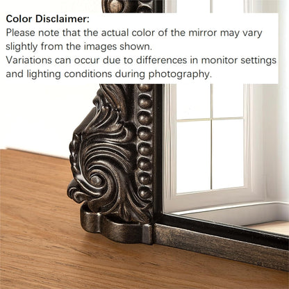 Specchio da parete ad arco, specchio decorativo in stile barocco - 36×23