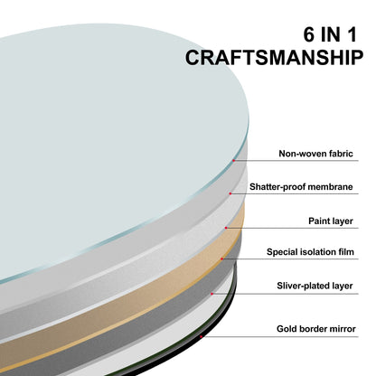 Specchio a figura intera da terra in legno con arco, specchio da parete