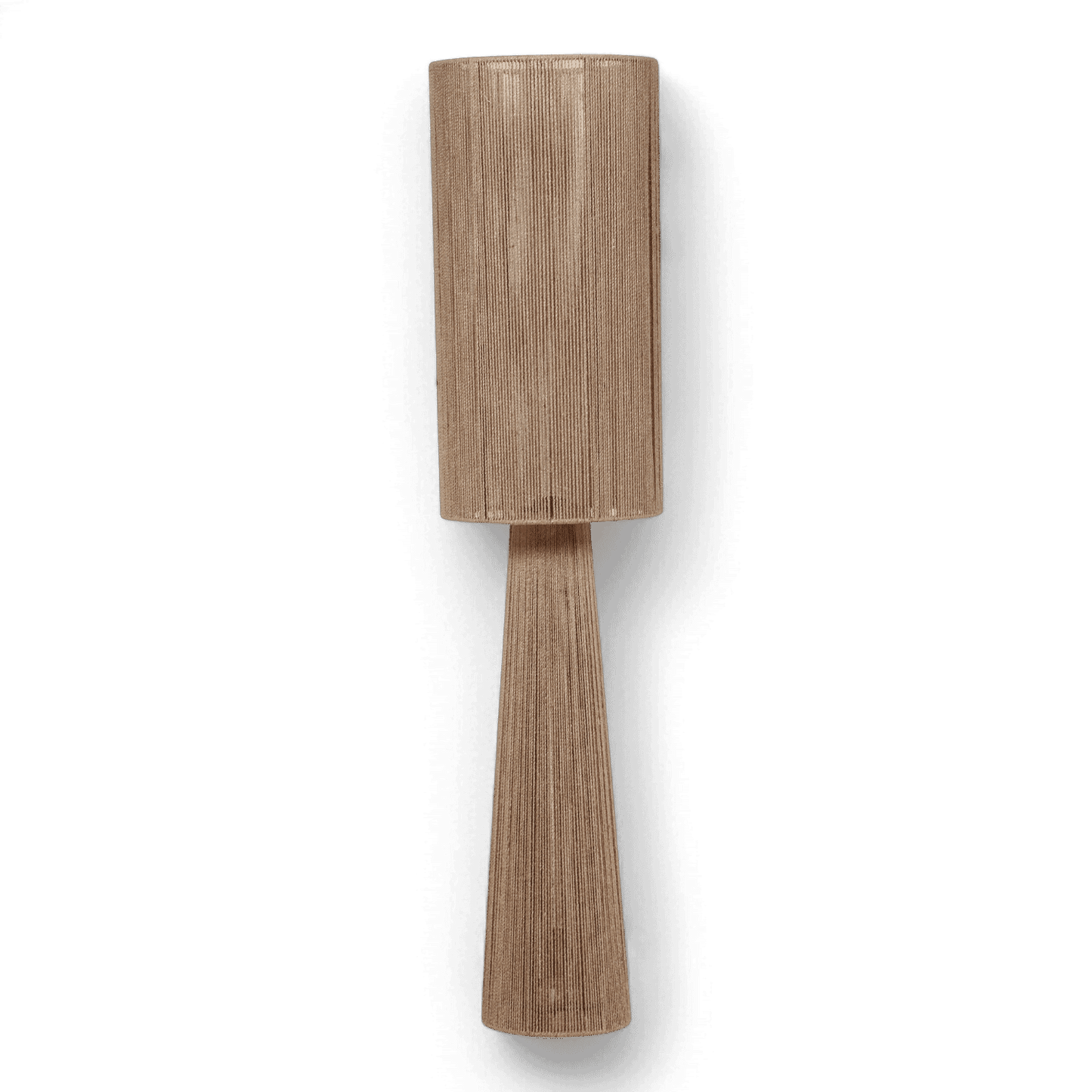 Lampada da terra in iuta verdeggiante