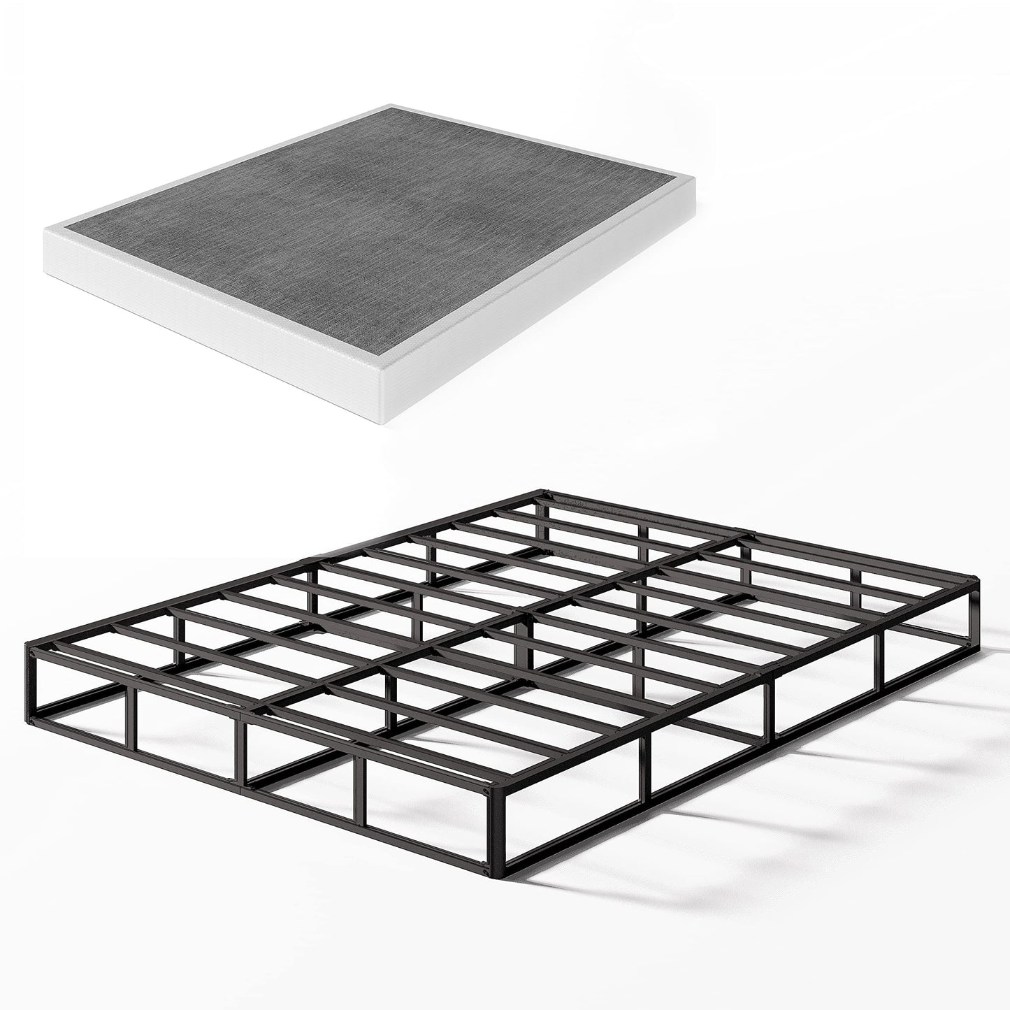 Molla metallica a basso profilo da 5 pollici, struttura robusta con copertura grigia.