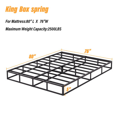 Molla metallica a basso profilo da 5 pollici, struttura robusta con copertura grigia.