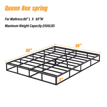 Molla metallica a basso profilo da 5 pollici, struttura robusta con copertura grigia.