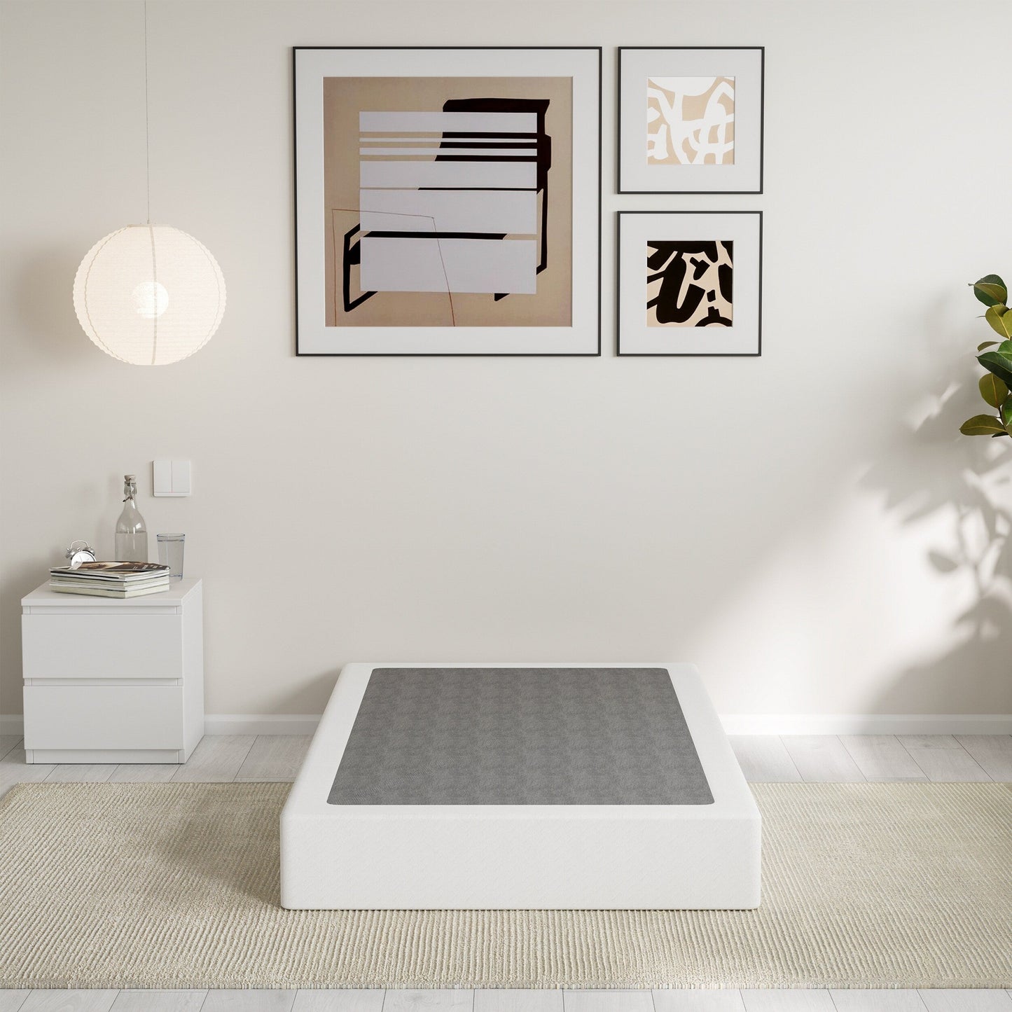 Molla metallica a basso profilo da 5 pollici, struttura robusta con copertura grigia.