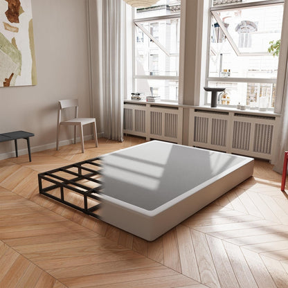 Molla metallica a basso profilo da 5 pollici, struttura robusta con copertura grigia.