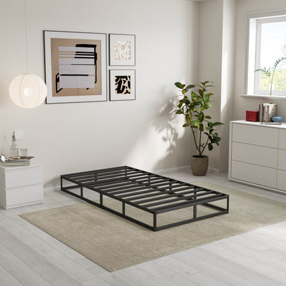 Molla metallica a basso profilo da 5 pollici, struttura robusta con copertura grigia.