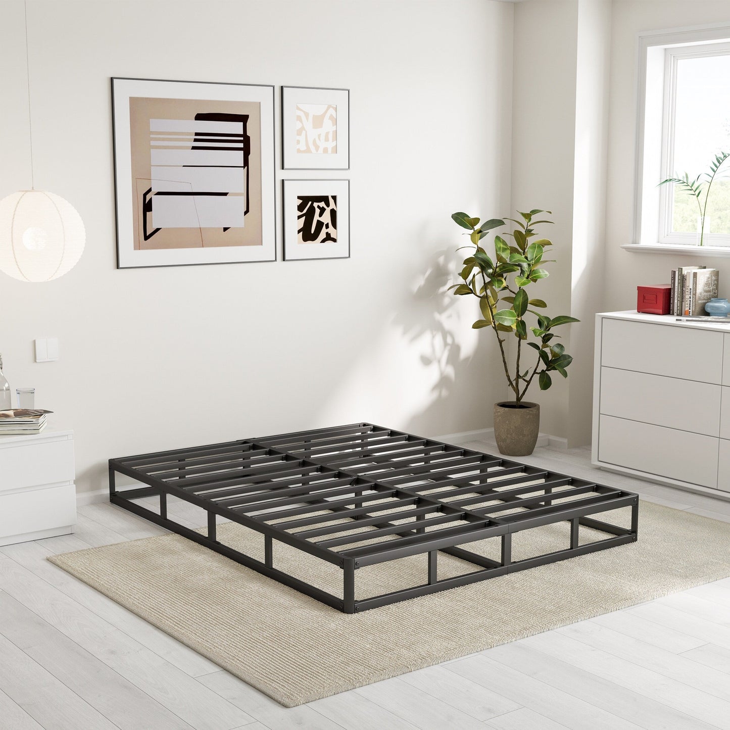 Molla metallica a basso profilo da 5 pollici, struttura robusta con copertura grigia.