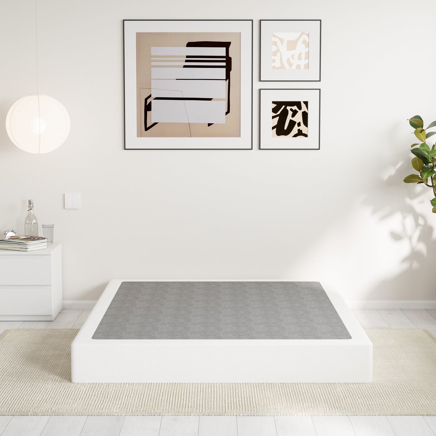 Molla metallica a basso profilo da 5 pollici, struttura robusta con copertura grigia.