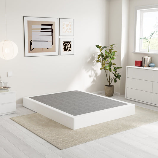 Molla metallica a basso profilo da 5 pollici, struttura robusta con copertura grigia.