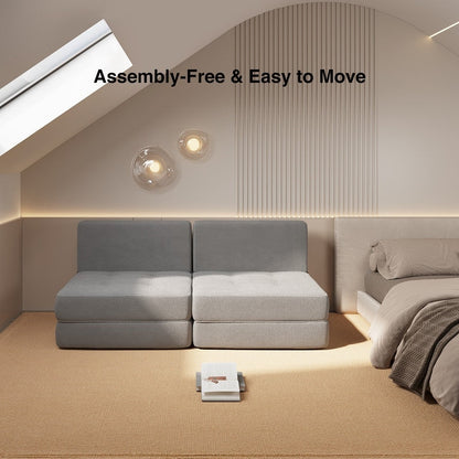 Sedia trasformabile 3 in 1, sedia pieghevole, lettino trasformabile in divano letto