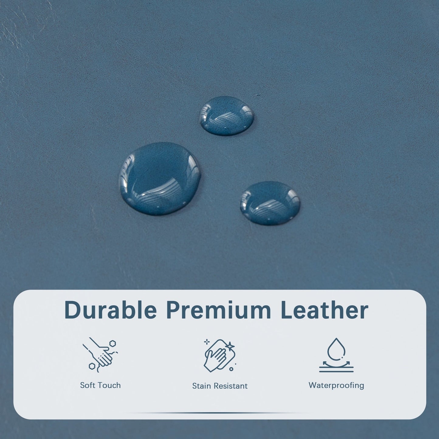 Pouf contenitore rettangolare imbottito con rivestimento in similpelle - 50,3 x 17,50 x 18 cm