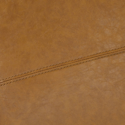 Pouf contenitore rettangolare imbottito con rivestimento in similpelle - 50,3 x 17,50 x 18 cm