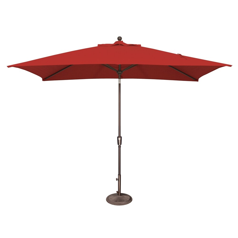 Ombrellone rettangolare inclinabile SimplyShade Catalina da 3 metri con pulsante di regolazione
