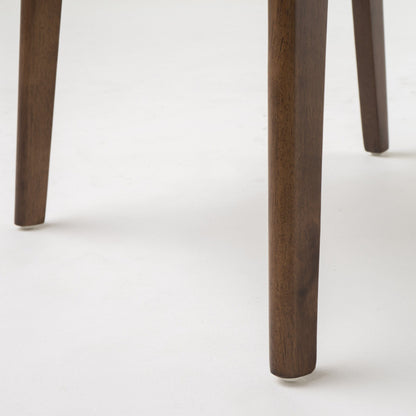 Sedia da pranzo Abrielle in legno di gomma imbottita, stile Mid-Century Modern, di Christopher Knight Home (confezione da 2)