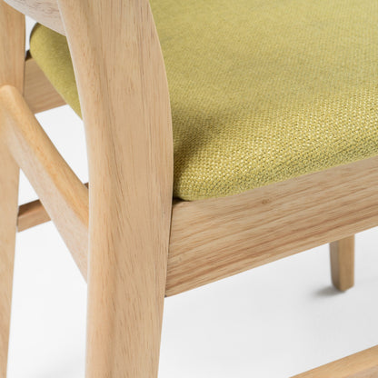 Sedia da pranzo Abrielle in legno di gomma imbottita, stile Mid-Century Modern, di Christopher Knight Home (confezione da 2)