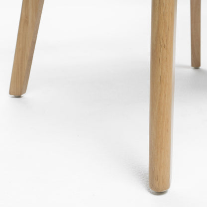 Sedia da pranzo Abrielle in legno di gomma imbottita, stile Mid-Century Modern, di Christopher Knight Home (confezione da 2)