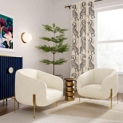 Poltrona Throne Beige Shearling