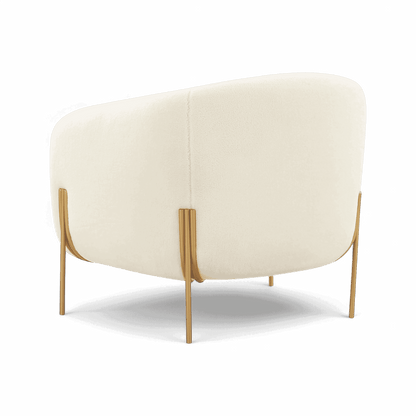 Poltrona Throne Beige Shearling