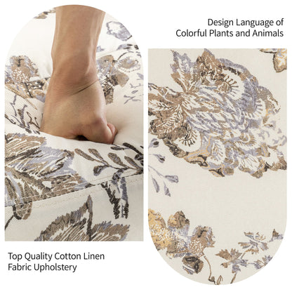 Set di 2 poltrone reclinabili con meccanismo manuale, girevoli e oscillanti, con motivo a 29'' di larghezza.