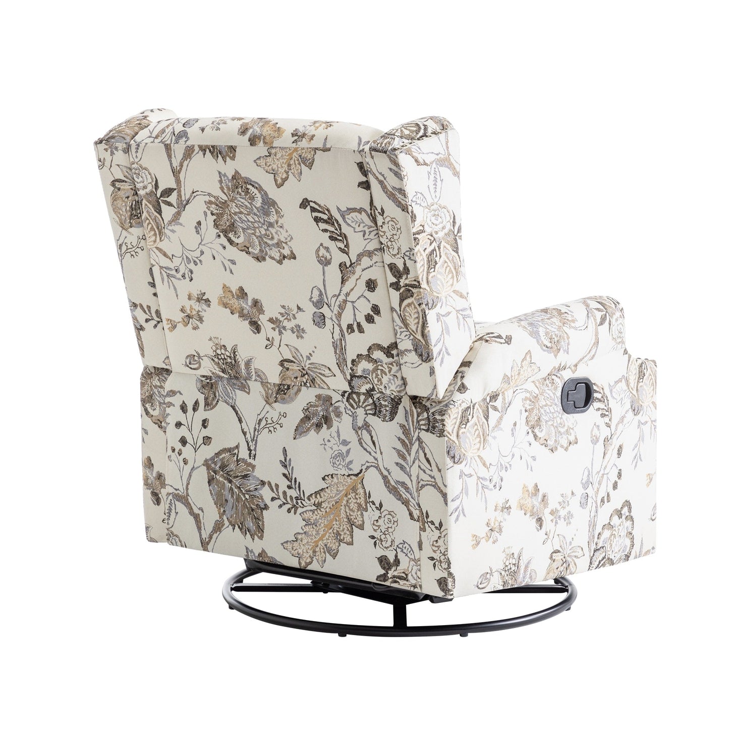 Set di 2 poltrone reclinabili con meccanismo manuale, girevoli e oscillanti, con motivo a 29'' di larghezza.