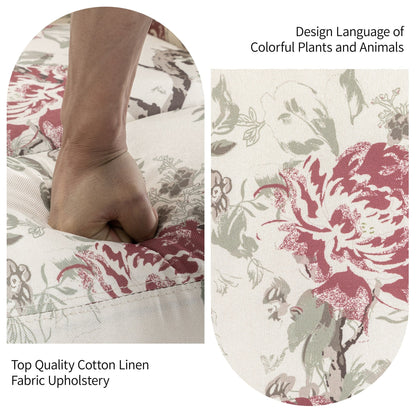 Set di 2 poltrone reclinabili con meccanismo manuale, girevoli e oscillanti, con motivo a 29'' di larghezza.