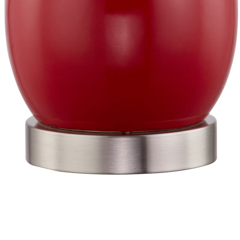 Set di 2 lampade da tavolo in ceramica da 28,5 cm con USB