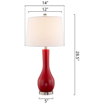 Set di 2 lampade da tavolo in ceramica da 28,5 cm con USB