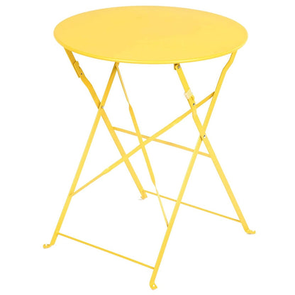 Set da bistrot pieghevole in metallo da 3 pezzi, set da conversazione per esterni/interni resistente alle intemperie, ideale per patio, cortile, giardino.