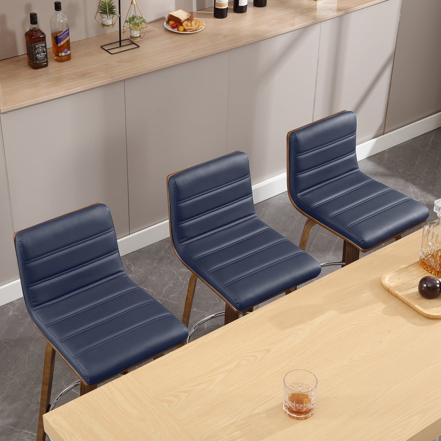 26/29 sgabelli da bar/cucina girevoli in similpelle, set da 2/3 pezzi