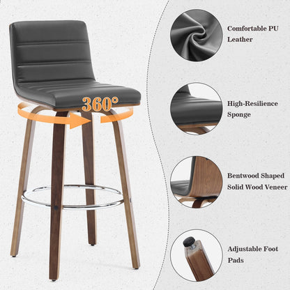 26/29 sgabelli da bar/cucina girevoli in similpelle, set da 2/3 pezzi
