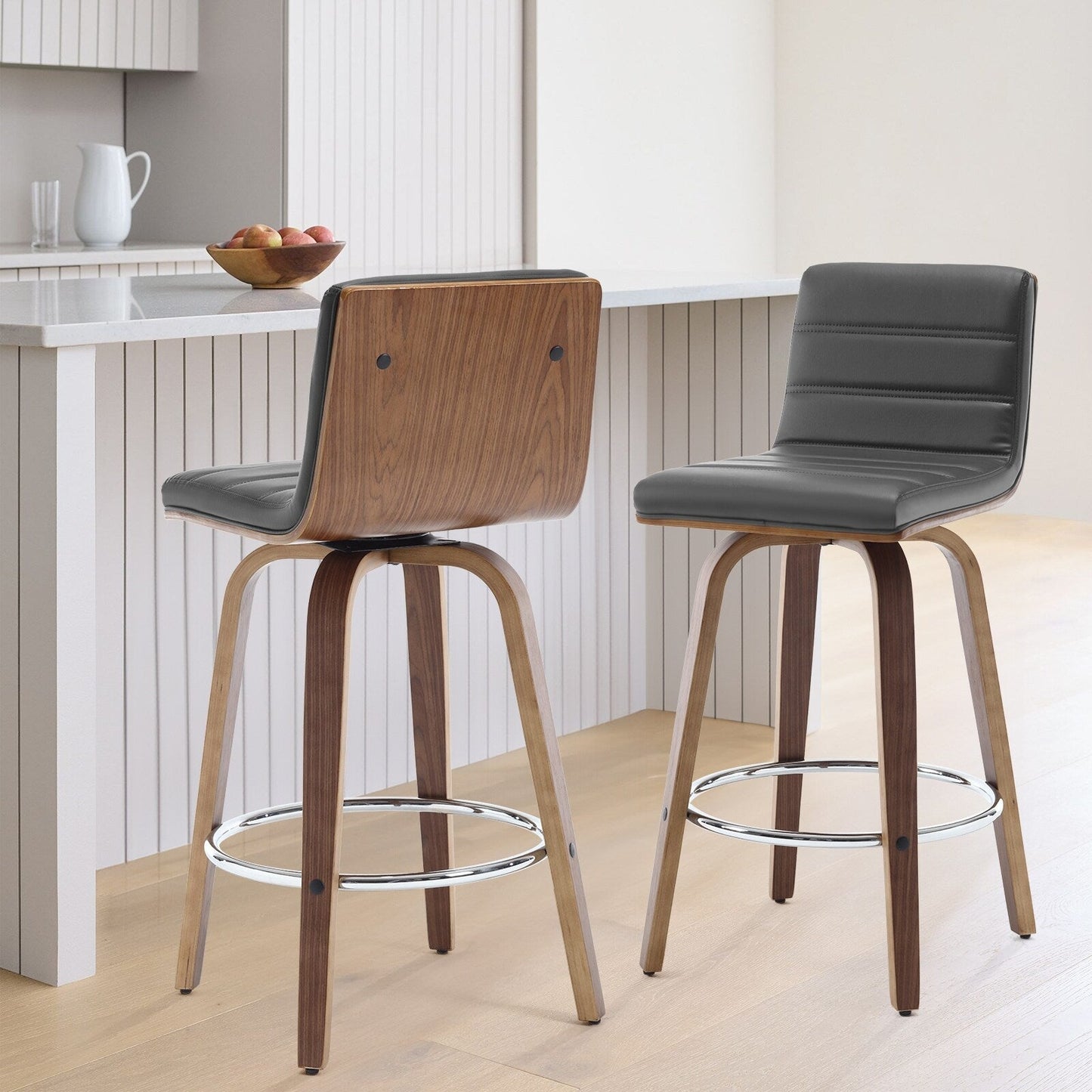 26/29 sgabelli da bar/cucina girevoli in similpelle, set da 2/3 pezzi