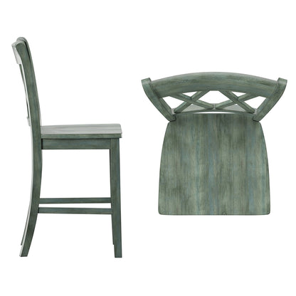 Sgabelli da banco Ronda con schienale a X doppia (confezione da 2)