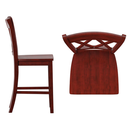 Sgabelli da banco Ronda con schienale a X doppia (confezione da 2)