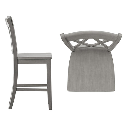 Sgabelli da banco Ronda con schienale a X doppia (confezione da 2)