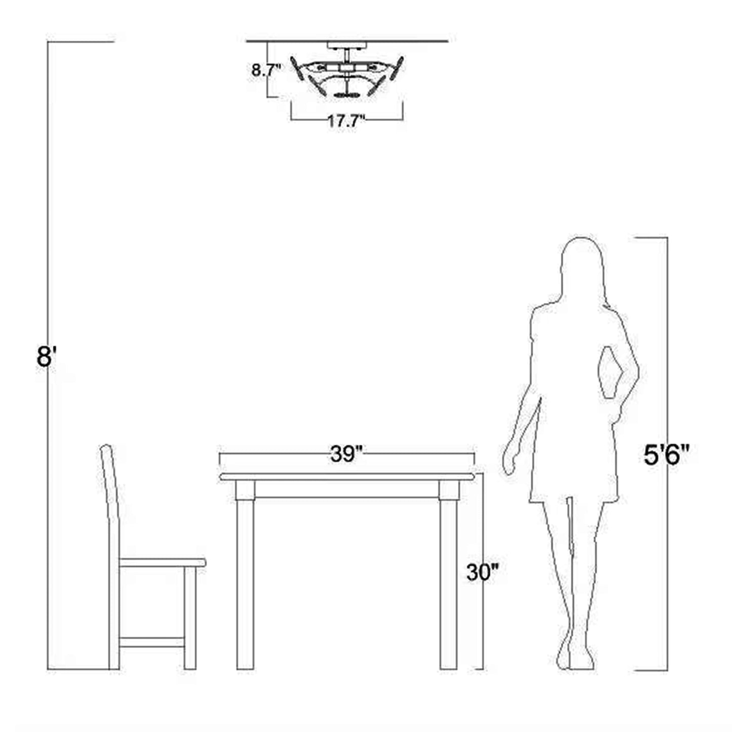 Rosa Lampada a soffitto a 6 luci con cristalli di champagne color argento spazzolato - 45 cm di diametro x 22 cm di altezza