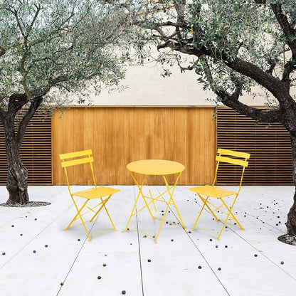 Set da bistrot rotondo per 2 persone - 23,6 pollici di lunghezza