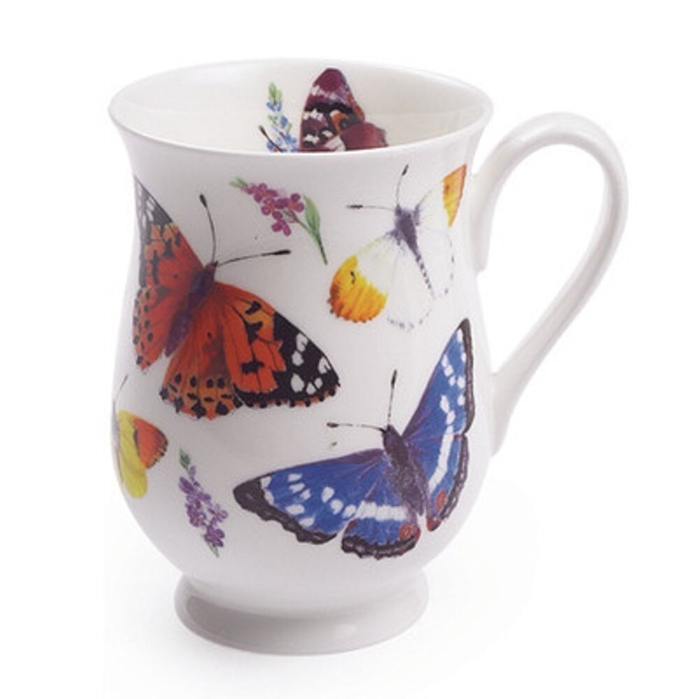 Tazza Eleanor di Roy Kirkham, motivo Butterfly Garden (confezione da 6)