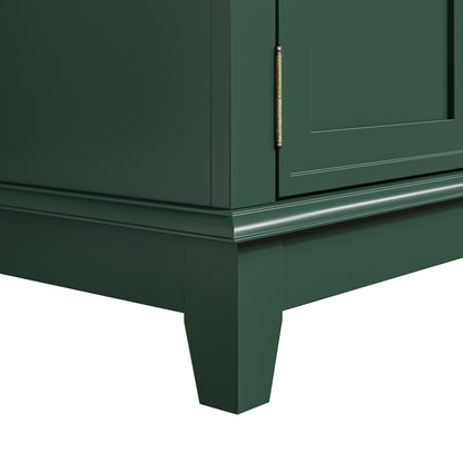 Mobile porta TV rustico da 72 pollici con ripiani regolabili e vano portaoggetti nascosto - Larghezza 72 pollici