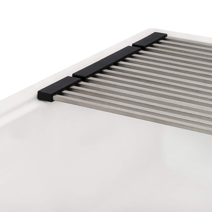 Lavello da cucina a incasso Ruvati da 25 pollici, modello Workstation Warm White, in materiale epiRock - RVG2321WB