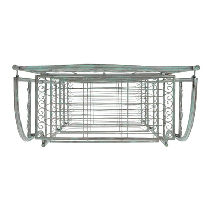SAFAVIEH Bryn Bakers Rack da esterno in ferro battuto in stile vittoriano a 4 ripiani - 63,5 cm L x 38,1 cm P x 160 cm A - 63,5L x 38,1P x 160A
