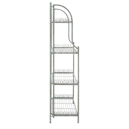 SAFAVIEH Bryn Bakers Rack da esterno in ferro battuto in stile vittoriano a 4 ripiani - 63,5 cm L x 38,1 cm P x 160 cm A - 63,5L x 38,1P x 160A